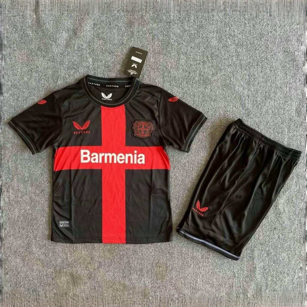 CAMISETA BAYER LEVERKUSEN I 23/24 CONJUNTO INFANTIL - ZonaCamisetas