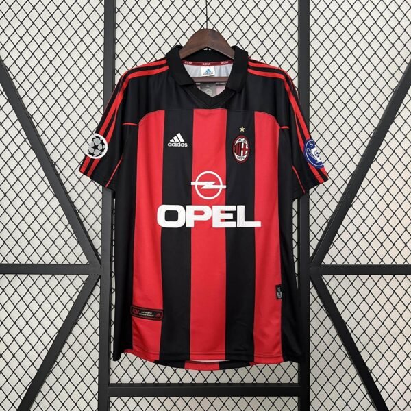 CAMISETA AC MILAN I 00/01 HOMBRE (RETRO) - Zona Camisetas