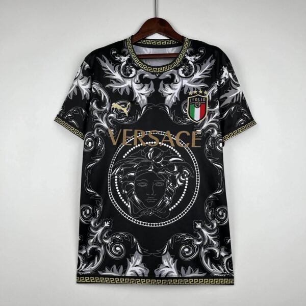 6098c7cc CAMISETA ITALIA EDICIÓN ESPECIAL BLACK 2024 HOMBRE (VERSIÓN FAN) - Zona Camisetas