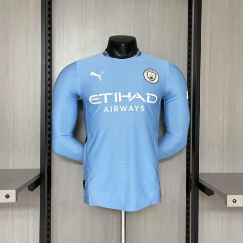 CAMISETA MANCHESTER CITY I 24/25 MANGA LARGA HOMBRE (VERSIÓN JUGADOR) - Zona Camisetas