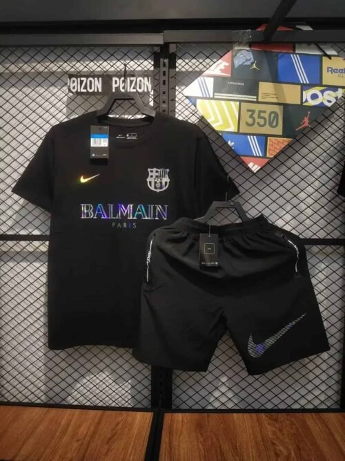CONJUNTO BARCELONA EDICIÓN LIMITADA BALMAIN PARIS BLACK 24/25 HOMBRE - Zona Camisetas