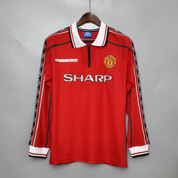 CAMISETA MANCHESTER UNITED I 98/99 HOMBRE (RETRO) MANGA LARGA - Zona Camisetas
