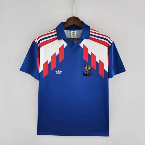 CAMISETA FRANCIA I 88/89 HOMBRE (RETRO) - Zona Camisetas