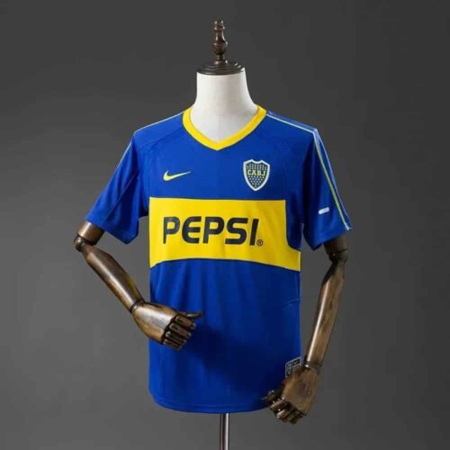 CAMISETA BOCA JUNIORS I 03/04 HOMBRE (RETRO) - Zona Camisetas