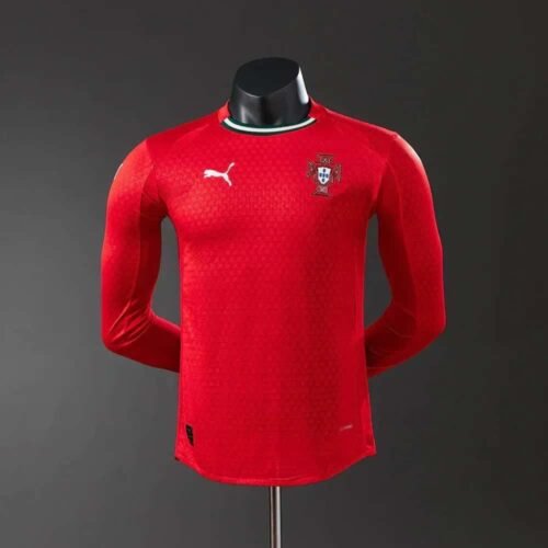 CAMISETA PORTUGAL I 2025 MANGA LARGA HOMBRE (VERSIÓN JUGADOR) - Zona Camisetas