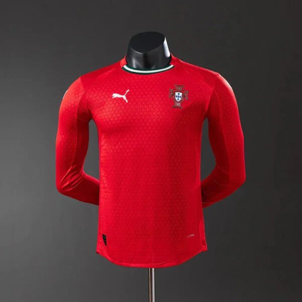 CAMISETA PORTUGAL I 2025 MANGA LARGA HOMBRE (VERSIÓN JUGADOR) - Zona Camisetas