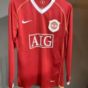 CAMISETA MANCHESTER UNITED I 06/07 HOMBRE (RETRO) MANGA LARGA - Zona Camisetas