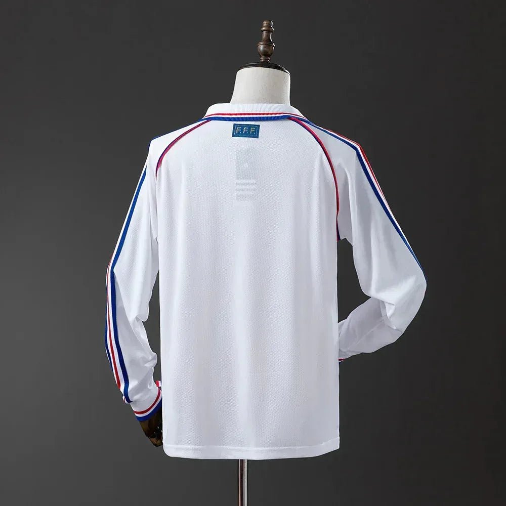 9e24d12e CAMISETA FRANCIA II 1998 MANGA LARGA HOMBRE (RETRO) - Zona Camisetas