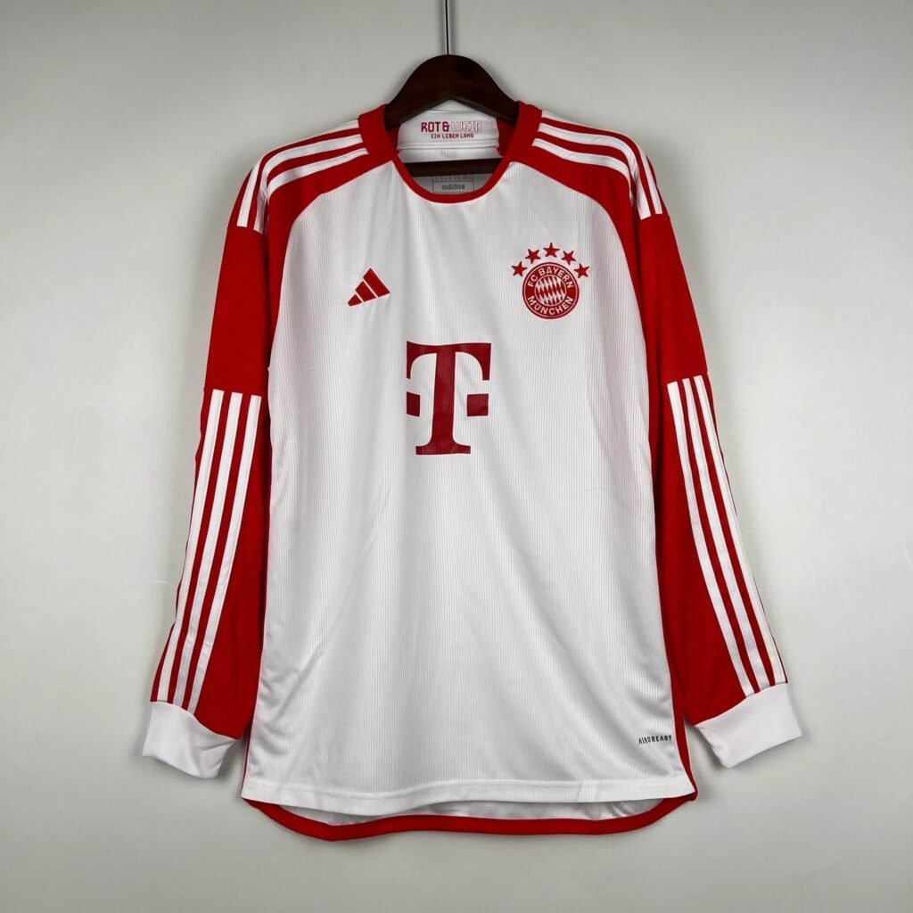 CAMISETA BAYERN DE MUNICH I 23/24 HOMBRE MANGA LARGA (VERSIÓN FAN) - Zona Camisetas