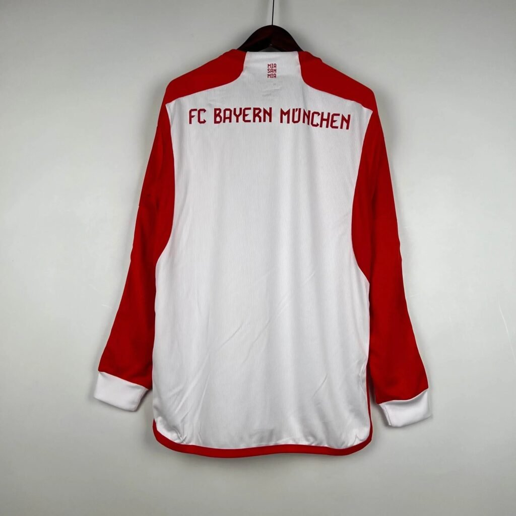 CAMISETA BAYERN DE MUNICH I 23/24 HOMBRE MANGA LARGA (VERSIÓN FAN) - Zona Camisetas