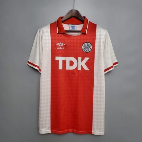 B90 CAMISETA AJAX I 90/91 HOMBRE (RETRO) - Zona Camisetas