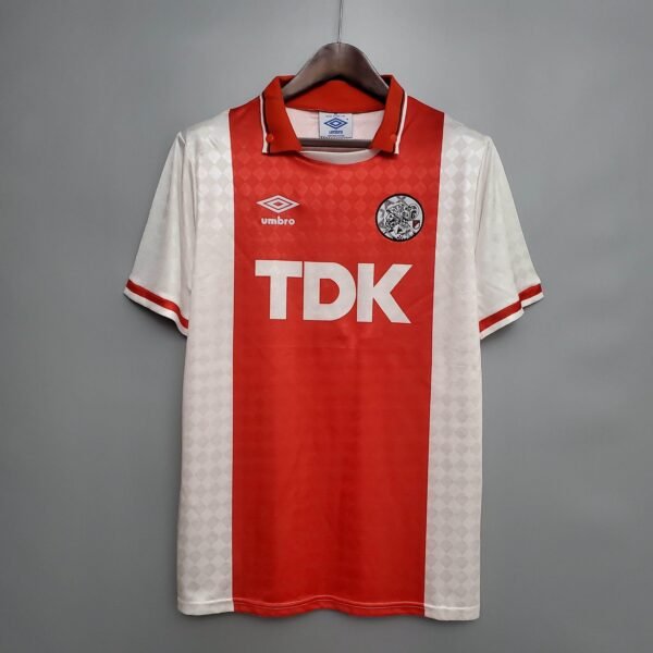 B90 CAMISETA AJAX I 90/91 HOMBRE (RETRO) - Zona Camisetas