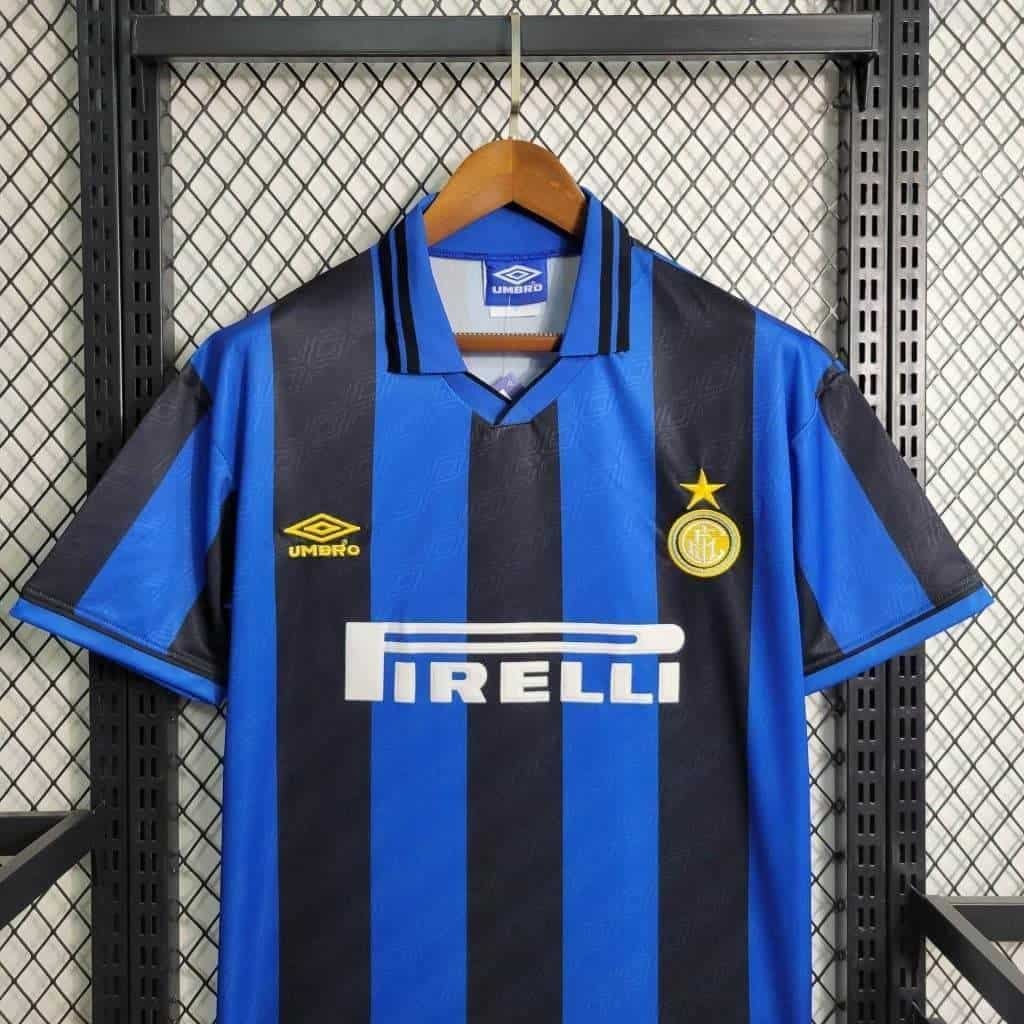CAMISETA INTER DE MILAN I 95/96 HOMBRE (RETRO) - Zona Camisetas