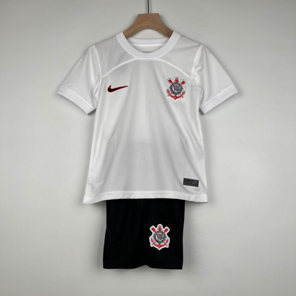 CAMISETA CORINTHIANS I 23/24 CONJUNTO INFANTIL - ZonaCamisetas