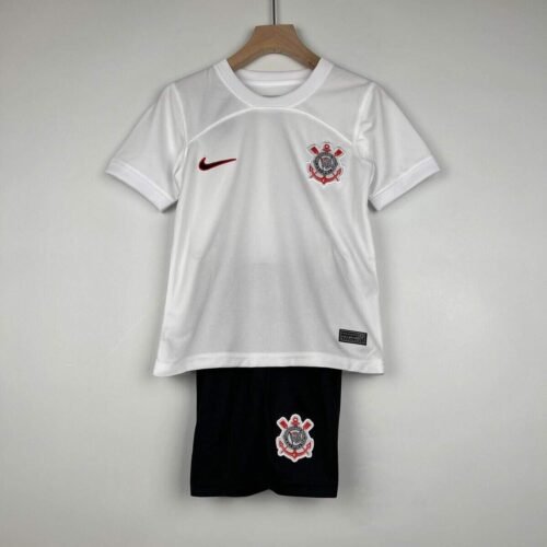 CAMISETA CORINTHIANS I 23/24 CONJUNTO INFANTIL - ZonaCamisetas