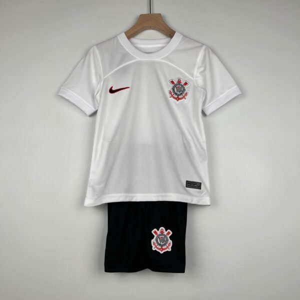 CAMISETA CORINTHIANS I 23/24 CONJUNTO INFANTIL - ZonaCamisetas