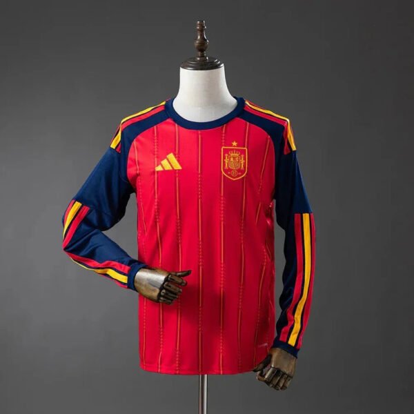 CAMISETA ESPAÑA I 2026 MANGA LARGA HOMBRE (VERSIÓN FAN) - Zona Camisetas