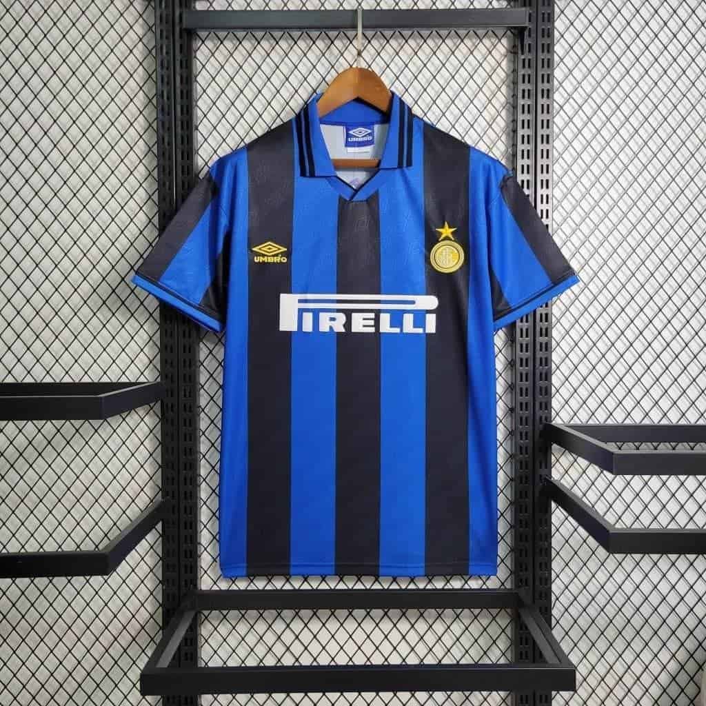 CAMISETA INTER DE MILAN I 95/96 HOMBRE (RETRO) - Zona Camisetas