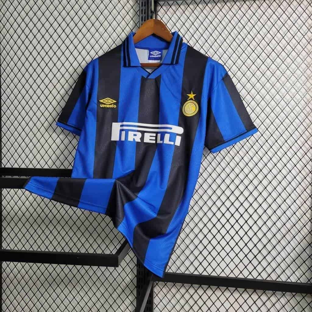 CAMISETA INTER DE MILAN I 95/96 HOMBRE (RETRO) - Zona Camisetas