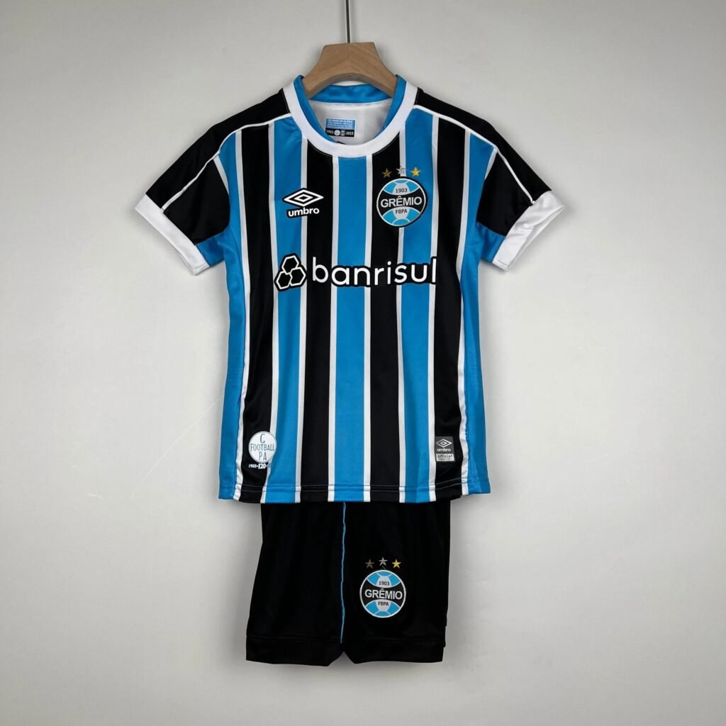 CAMISETA GRÊMIO I 23/24 CONJUNTO INFANTIL - ZonaCamisetas