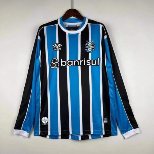 CAMISETA GREMIO I 23/24 HOMBRE MANGA LARGA (VERSIÓN FAN) - ZonaCamisetas