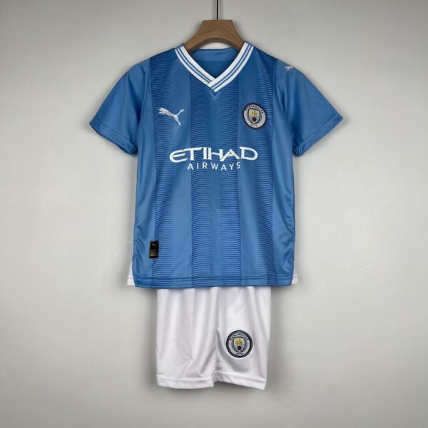 CAMISETA MANCHESTER CITY I 23/24 CONJUNTO INFANTIL