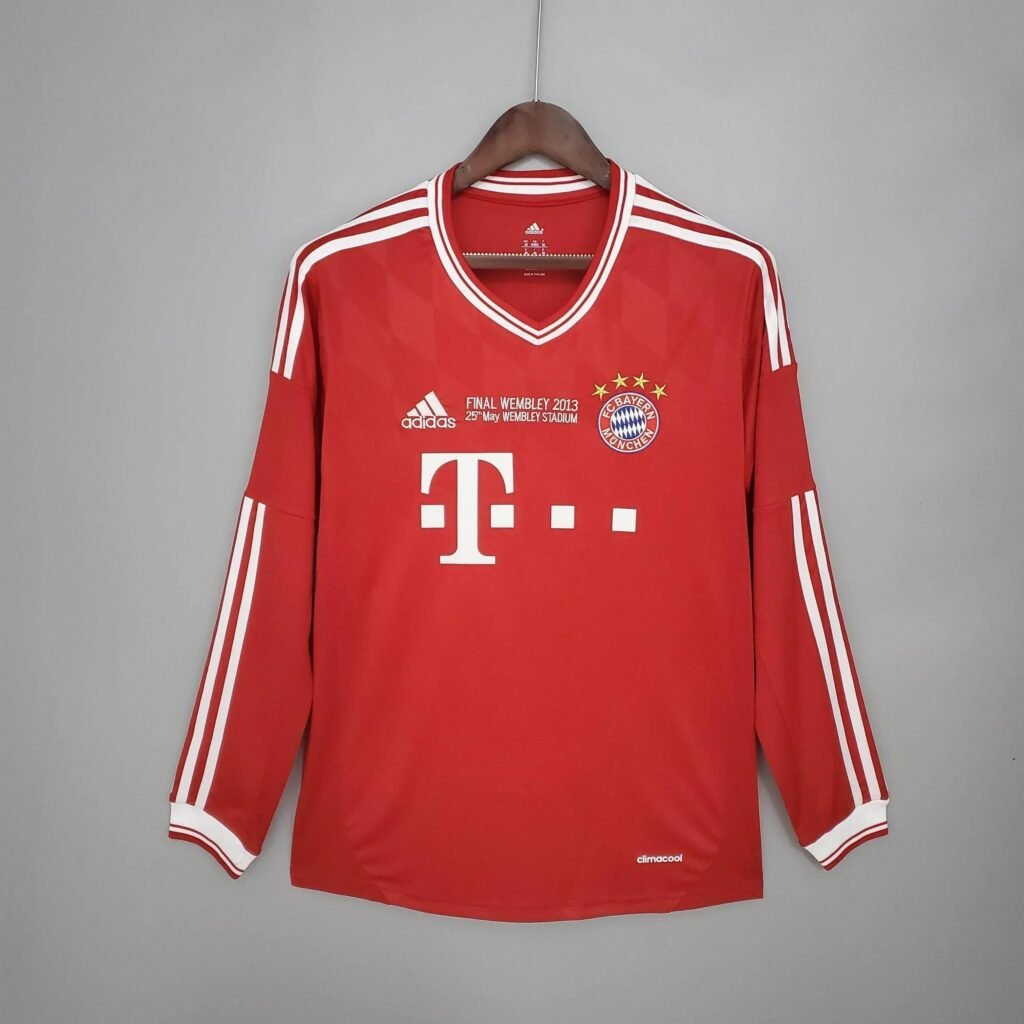 R131 CAMISETA BAYERN DE MUNICH I 2013 HOMBRE (RETRO) MANGA LARGA - Zona Camisetas
