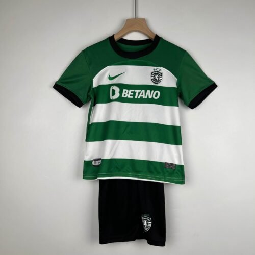 CAMISETA SPORTING LISBOA I 23/24 CONJUNTO INFANTIL - ZonaCamisetas