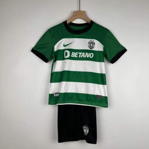 CAMISETA SPORTING LISBOA I 23/24 CONJUNTO INFANTIL - ZonaCamisetas