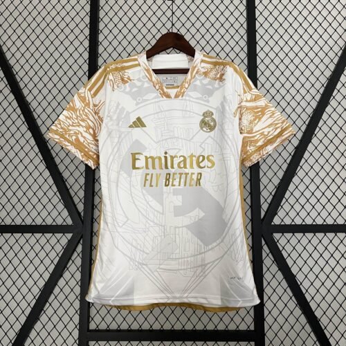 CAMISETA REAL MADRID EDICIÓN LIMITADA DORADA 24/25 HOMBRE (VERSIÓN FAN) - ZonaCamisetas