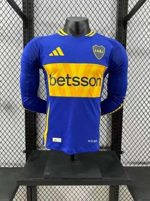 CAMISETA BOCA JUNIORS I 24/25 HOMBRE MANGA LARGA (VERSIÓN JUGADOR) - Zona Camisetas