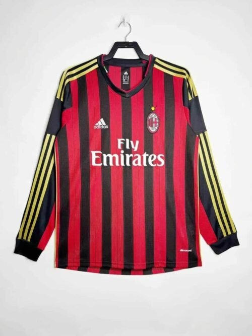 CAMISETA AC MILAN 13/14 HOMBRE (RETRO) MANGA LARGA - Zona Camisetas