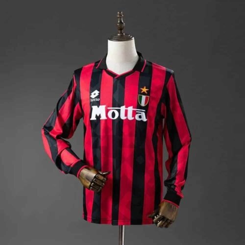 CAMISETA AC MILAN I 93/94 MANGA LARGA HOMBRE (RETRO) - Zona Camisetas