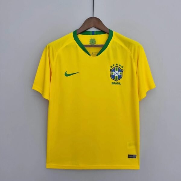 CAMISETA BRASIL I 2018 HOMBRE (RETRO) - Zona Camisetas