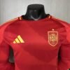 CAMISETA ESPAÑA I EURO 2024 MANGA LARGA HOMBRE (VERSIÓN JUGADOR) - Zona Camisetas