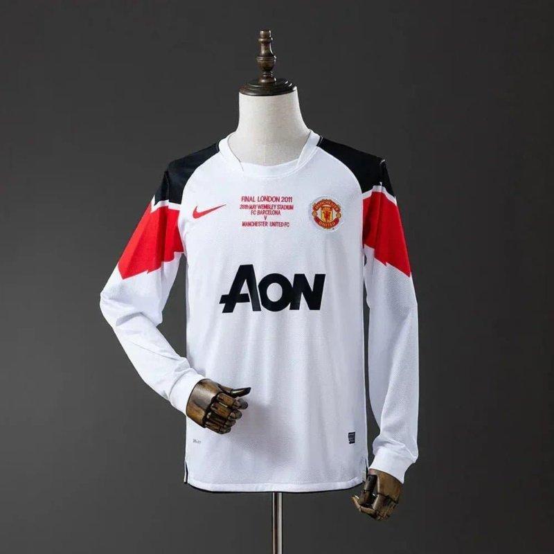 CAMISETA MANCHESTER UNITED II 10/11 MANGA LARGA HOMBRE (RETRO