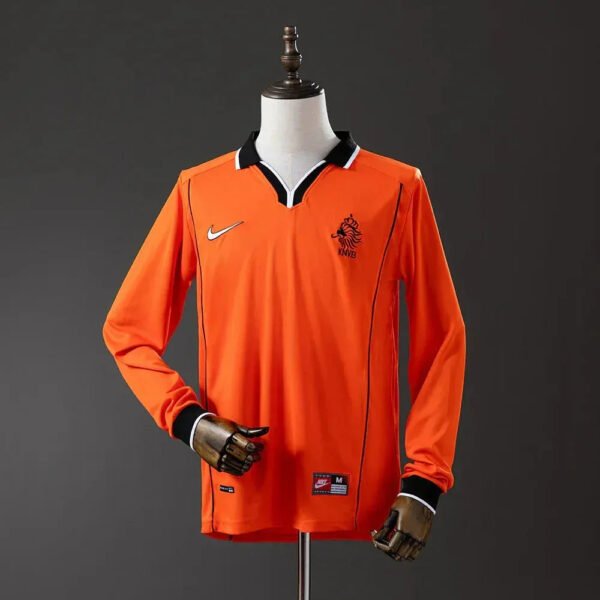 CAMISETA HOLANDA I 1998 HOMBRE MANGA LARGA (RETRO) - Zona Camisetas