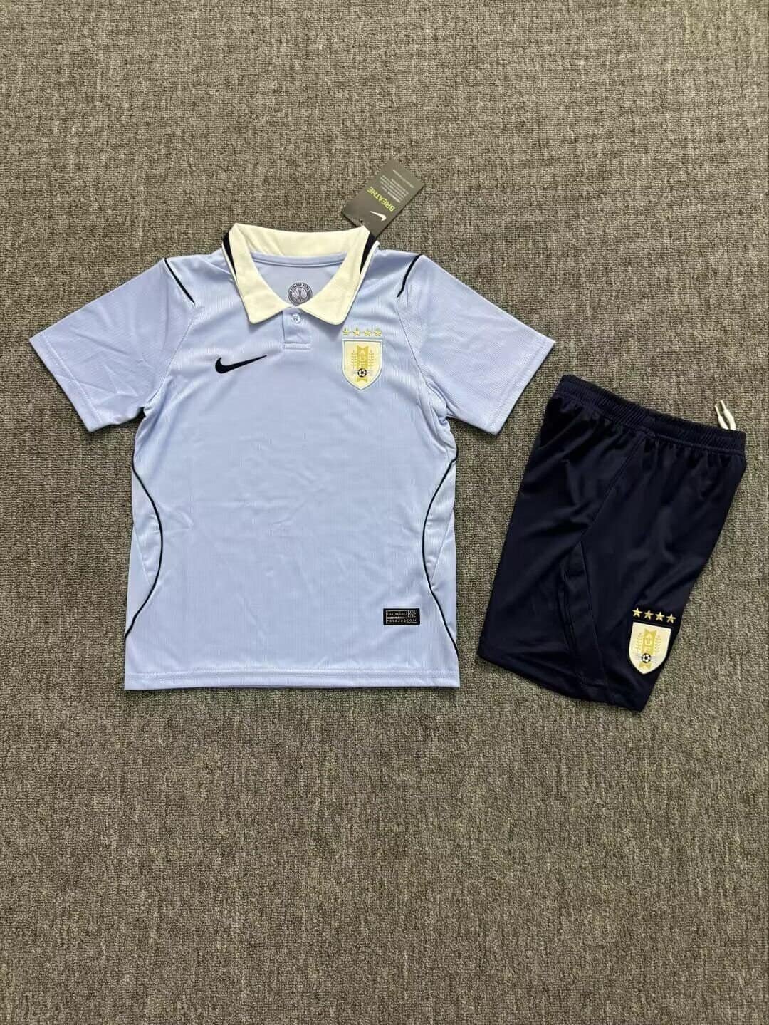 CAMISETA URUGUAY I 2026 CONJUNTO INFANTIL