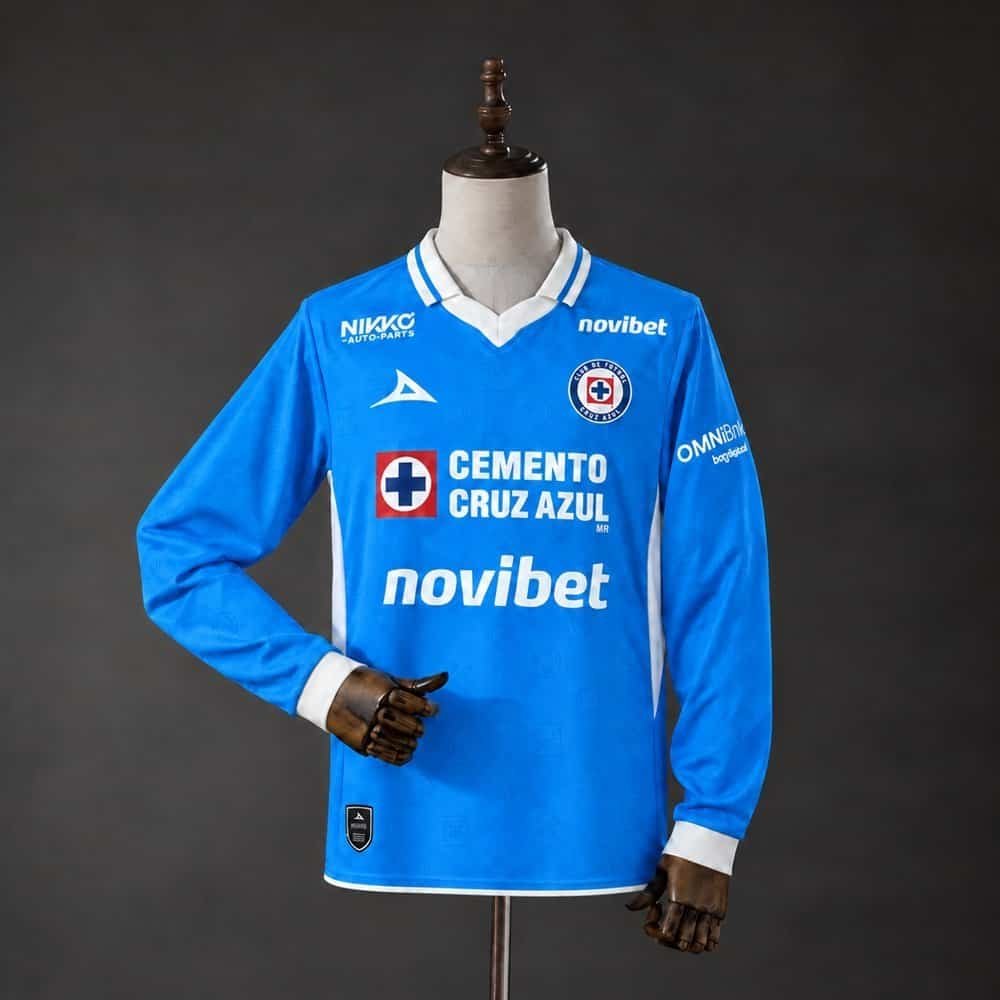 CAMISETA CRUZ AZUL I 26/27 MANGA LARGA HOMBRE (VERSIÓN FAN)